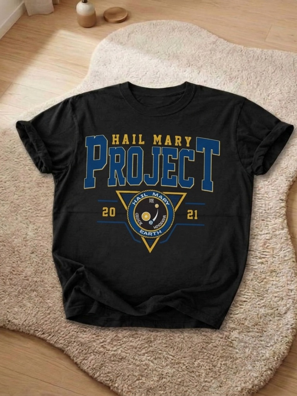 Project Hail Mary Sci-Fi Shirt, Space Mission Graphic Tee - Black Unisex